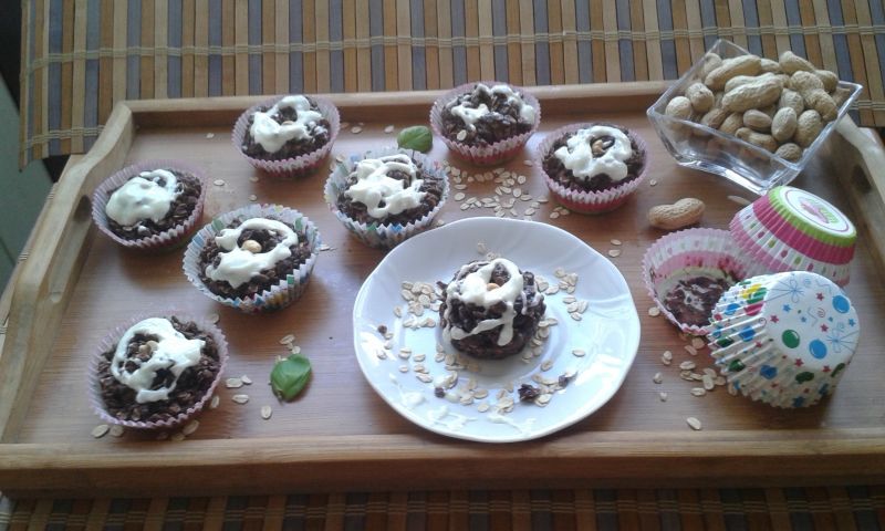 Muffinki z płatków owsianych. Muffinki z płatków owsianych.