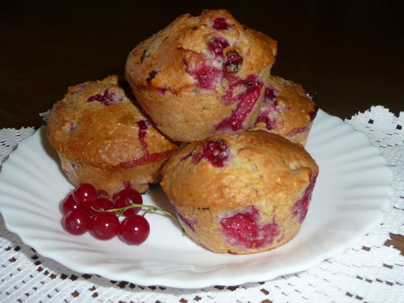 Muffinki z porzeczkami 