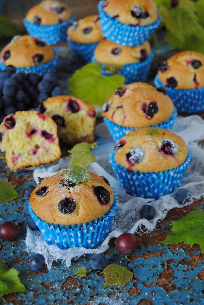 Muffinki z winogronem