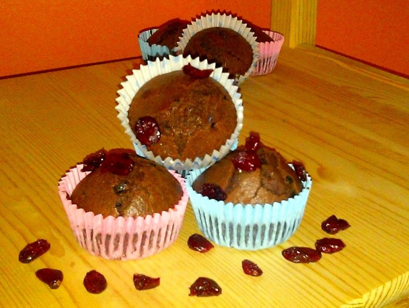 Muffinki z żurawiną