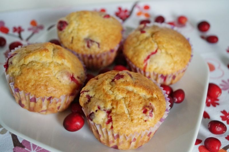 Muffinki z żurawiną