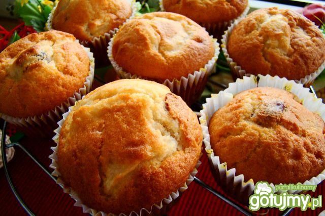 Muffinki z żurawiną i jabłuszkiem 