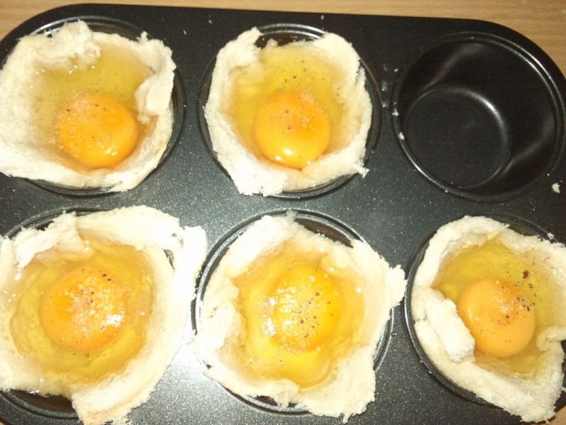 Muffinowe jajko na śniadanie