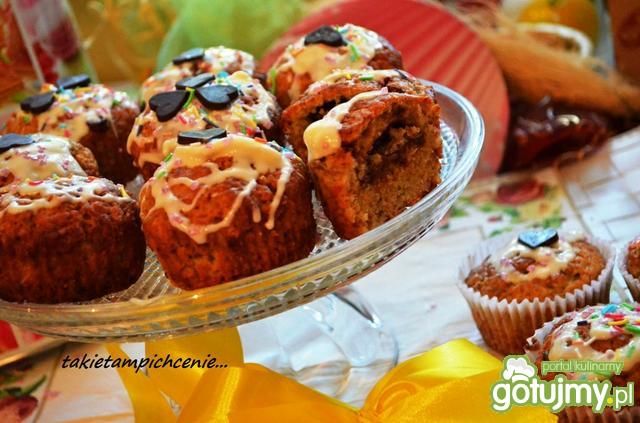 Muffiny bananowe z czekoladą i wanilią  Muffiny bananowe z czekoladą i wanilią