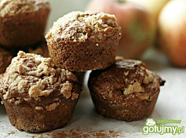 Muffiny jabłkowe z kruszonką Muffiny jabłkowe z kruszonką