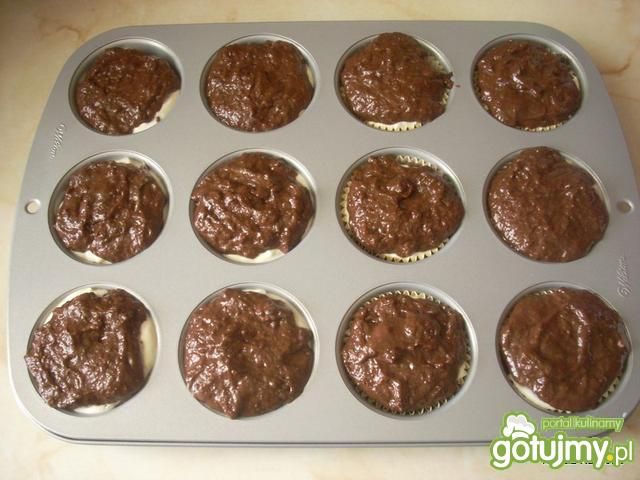 Muffiny kakaowe z twarożkiem 