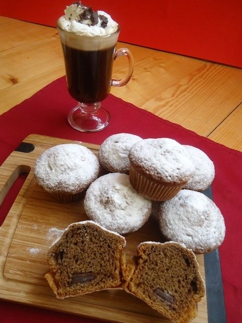 Muffiny kawowe z czekoladą