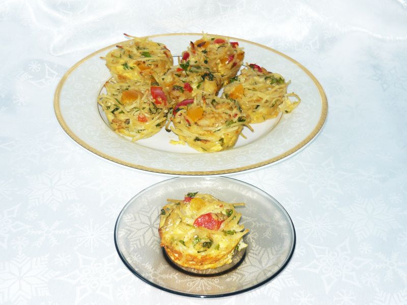 Muffiny makaronowe z rybą