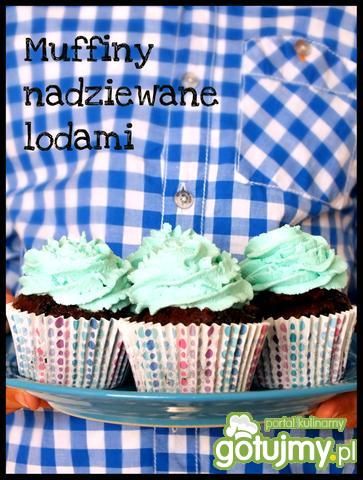 Muffiny nadziewane lodami