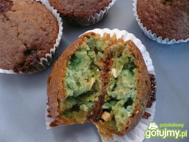 Muffiny o lekkim zabarwieniu..niebieskim