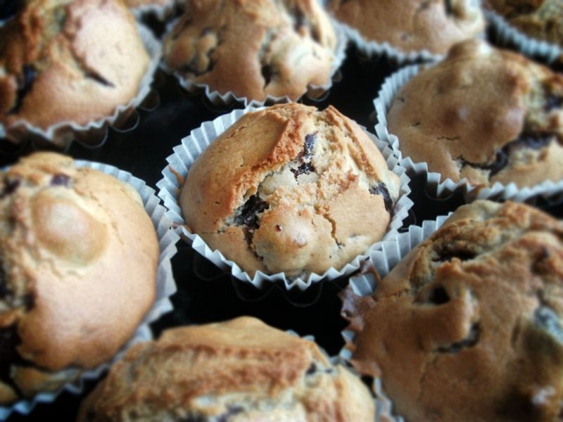 Muffiny o posmaku ostrej żurawiny