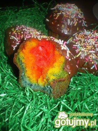 Muffiny tęczowe Muffiny tęczowe