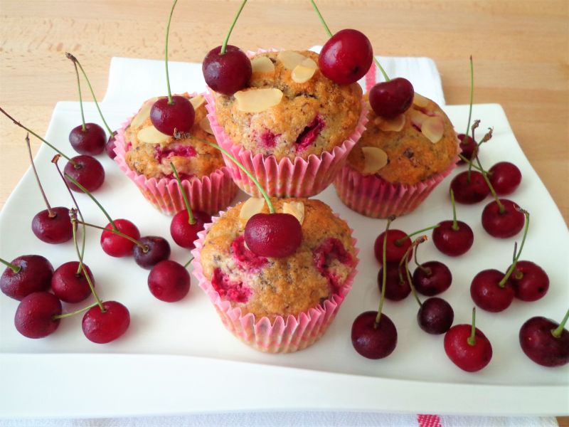 Muffiny wiśniowo-czekoladowe Muffiny wiśniowo-czekoladowe