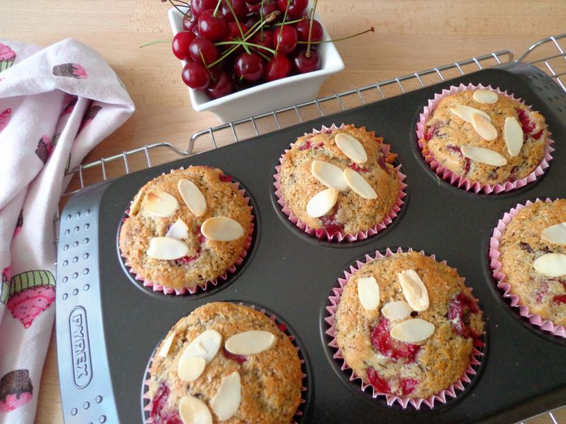 Muffiny wiśniowo-czekoladowe Muffiny wiśniowo-czekoladowe