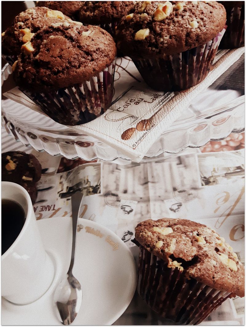 Muffiny z białą czekoladą