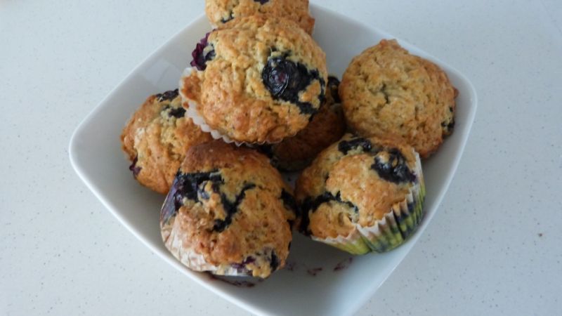 Muffiny z borówkami Muffiny z borówkami