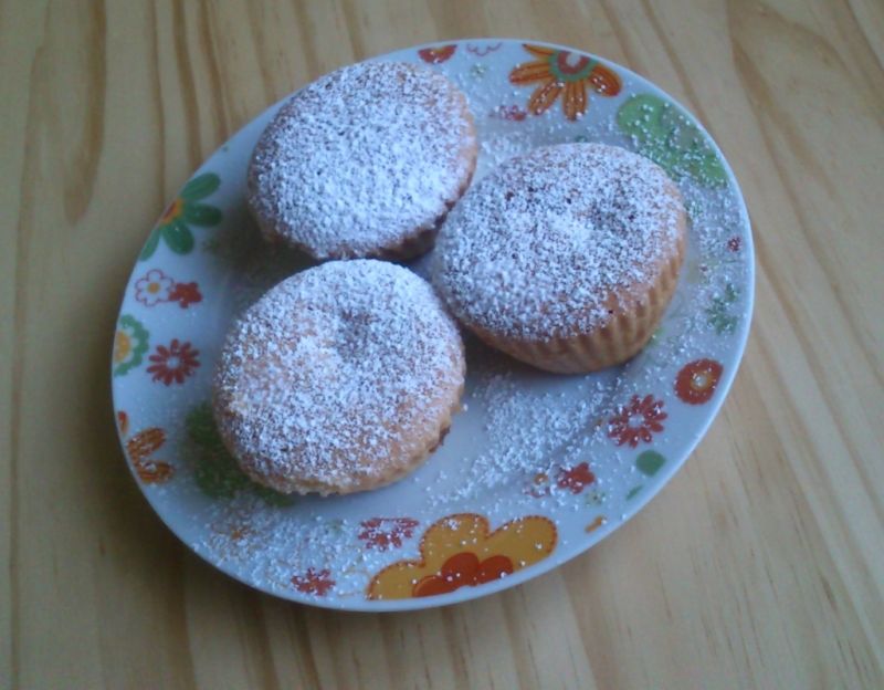 Muffiny z brzoskwinią