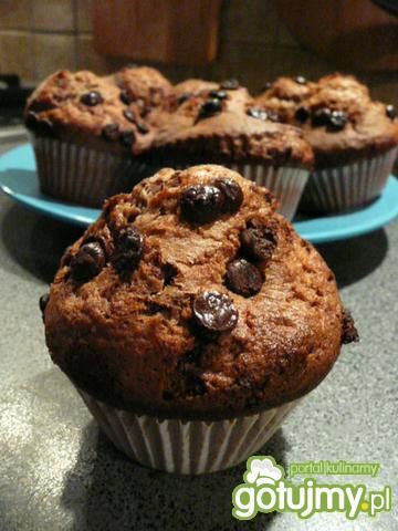 Muffiny z dużą ilością czekolady Muffiny z dużą ilością czekolady