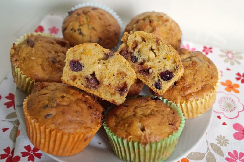 Muffiny z dynią i czekoladą