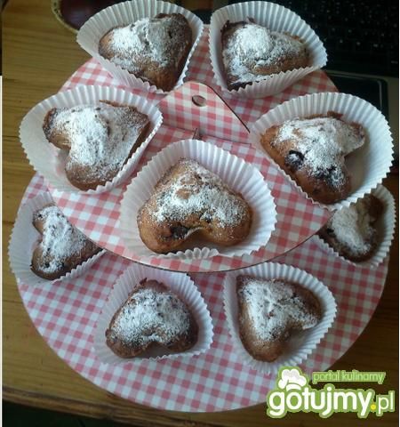 muffiny z dżemem porzeczkowym muffiny z dżemem porzeczkowym