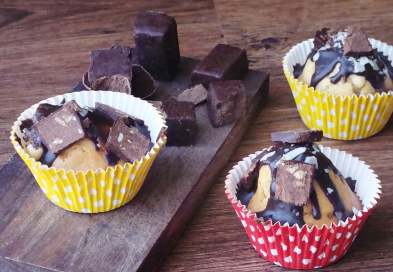 Muffiny z michałkami  Muffiny z michałkami