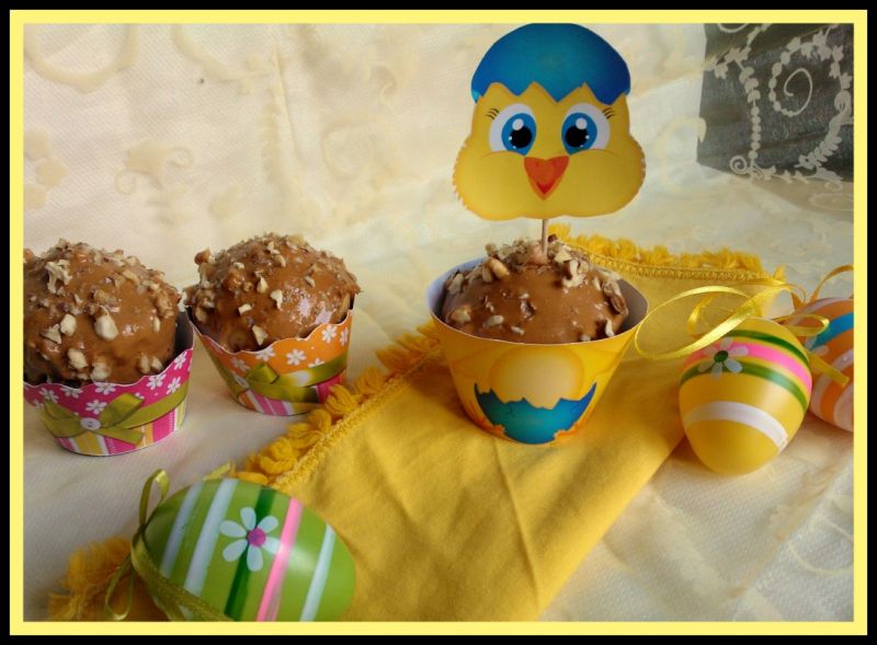 Muffiny z orzechami i kajmakiem Muffiny z orzechami i kajmakiem