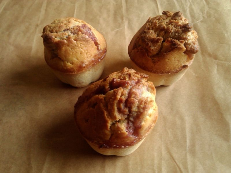 Muffiny z rabarbarem  Muffiny z rabarbarem