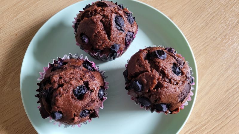 Mufinki z borówkami