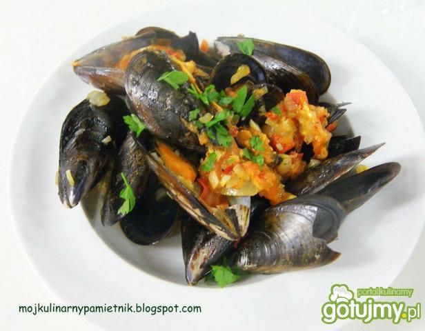 Mule w białym winie