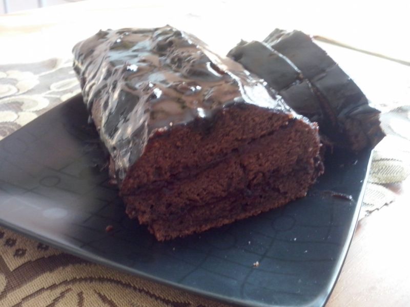 Murzynek na kwaśnej śmietanie z powidłami Murzynek na kwaśnej śmietanie z powidłami