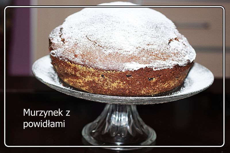 Murzynek na mleku z powidłami