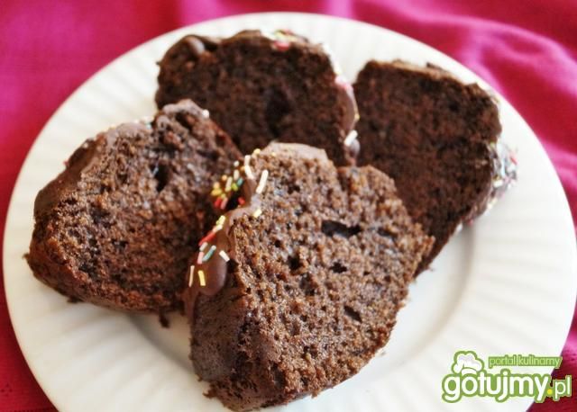 Murzynek w polewie czekoladowej Murzynek w polewie czekoladowej