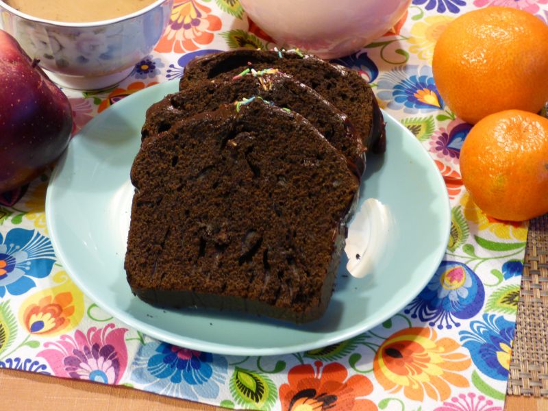 Murzynek z dodatkiem ajerkoniaku Murzynek z dodatkiem ajerkoniaku