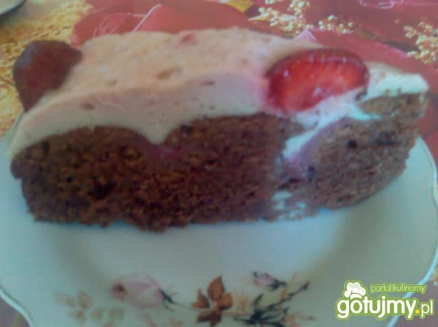 Murzynek z truskawkami