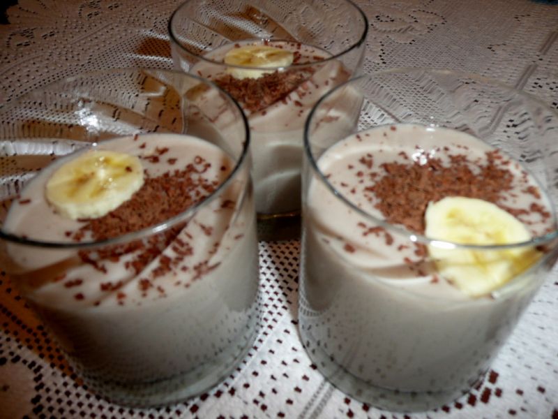 Mus bananowo czekoladowy Mus bananowo czekoladowy