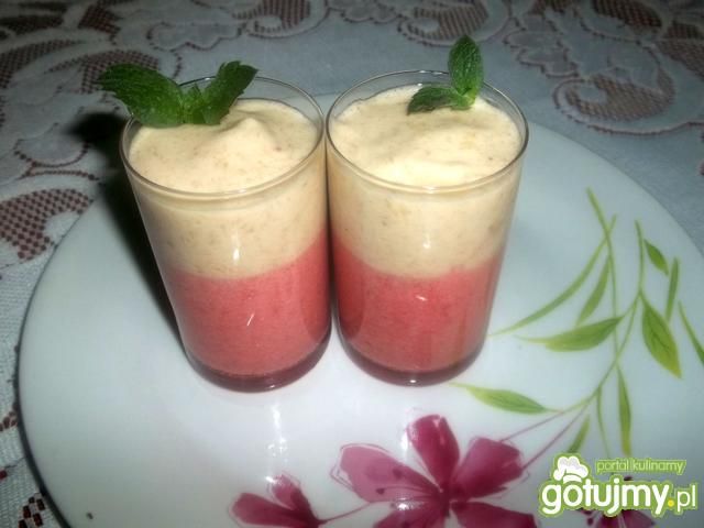 Mus bananowo-truskawkowy 