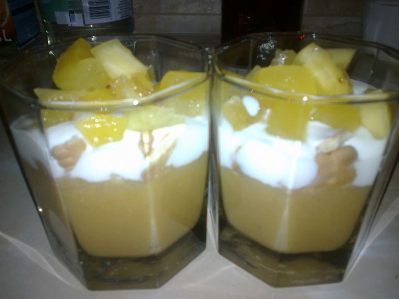 Mus bananowy z herbatnikami Mus bananowy z herbatnikami