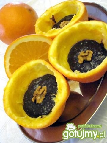 Mus czekoladowy w pomarańczach Mus czekoladowy w pomarańczach