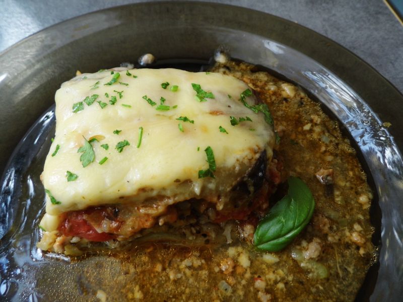 Mussaka z bakłażanem i mielona łopatką Mussaka z bakłażanem i mielona łopatką