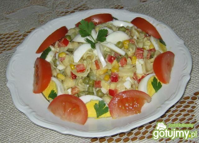 Muszelki w salatce Muszelki w salatce