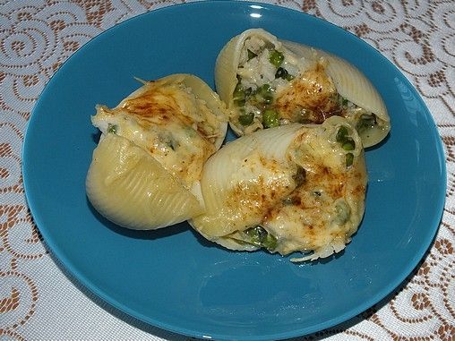 Muszle z groszkowym nadzieniem