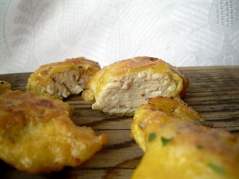 Musztardowe kąski/nuggetsy z kurczaka Musztardowe kąski/nuggetsy z kurczaka