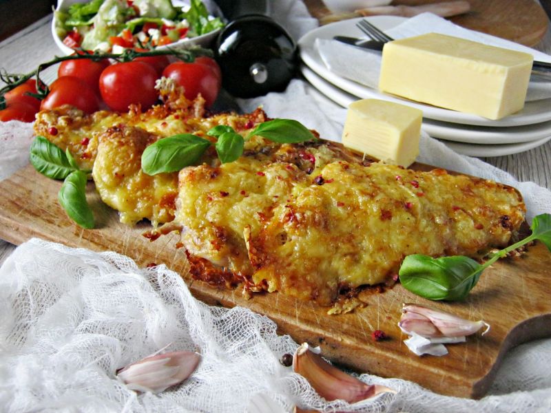 Musztardowy filet w serowej panierce Musztardowy filet w serowej panierce