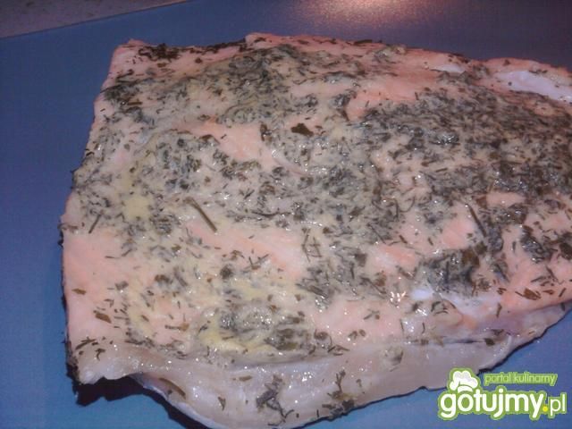 Musztardowy łosoś Musztardowy łosoś