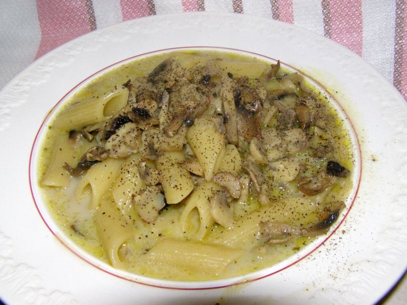 Na szybko prosta zupa pieczarkowa z makaronem