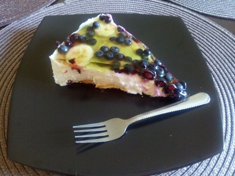 Na zimno z jagodami i bananami