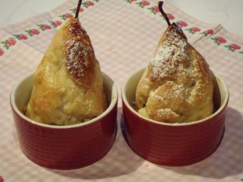 Nadziane gruszki w cieście