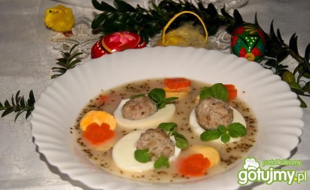 Nadziane  jajka w żurku Nadziane  jajka w żurku