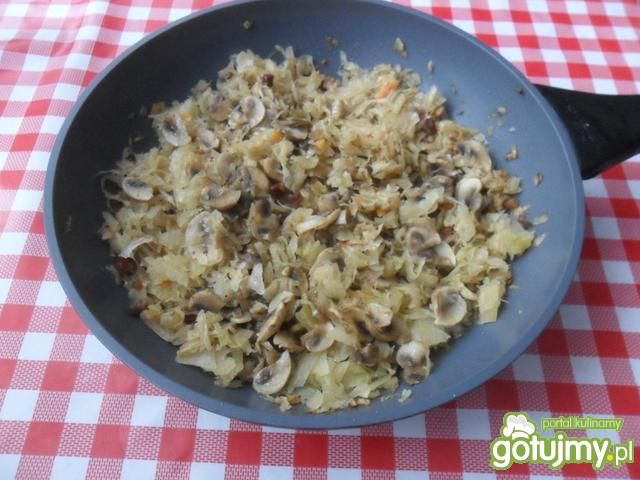 Nadzienie z kapusty kiszonej z grzybami 