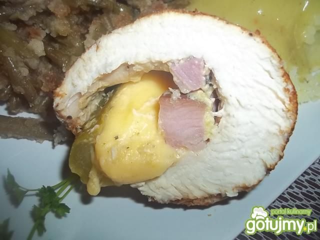 Nadziewana gotowana pierś z kurczaka Nadziewana gotowana pierś z kurczaka